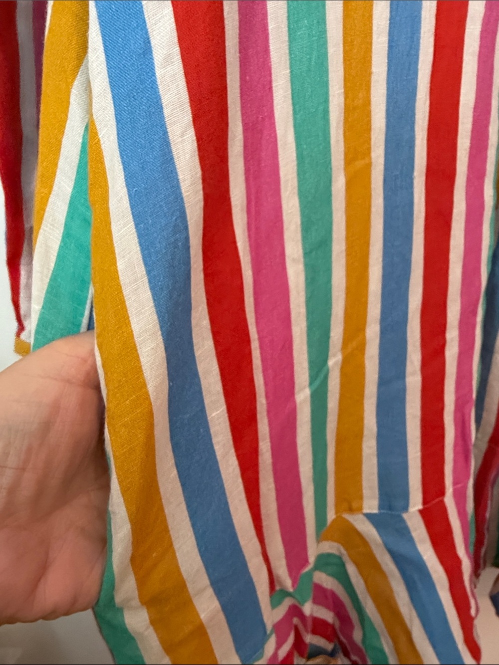 Tuckernuck Multicolor Striped Linen + Cotton Button-Up Shirt Dress - Picture 7 of 14